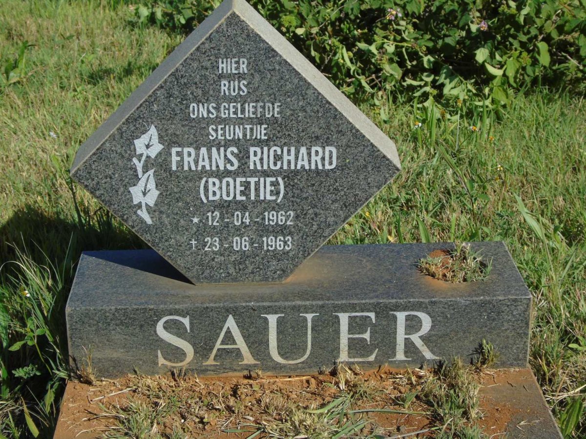 SAUER Frans Richard 1962-1963