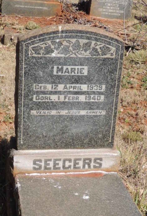 SEEGERS Marie 1939-1940