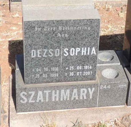 SZATHMARY Dezso 1910-1998 & Sophia 1914-2007
