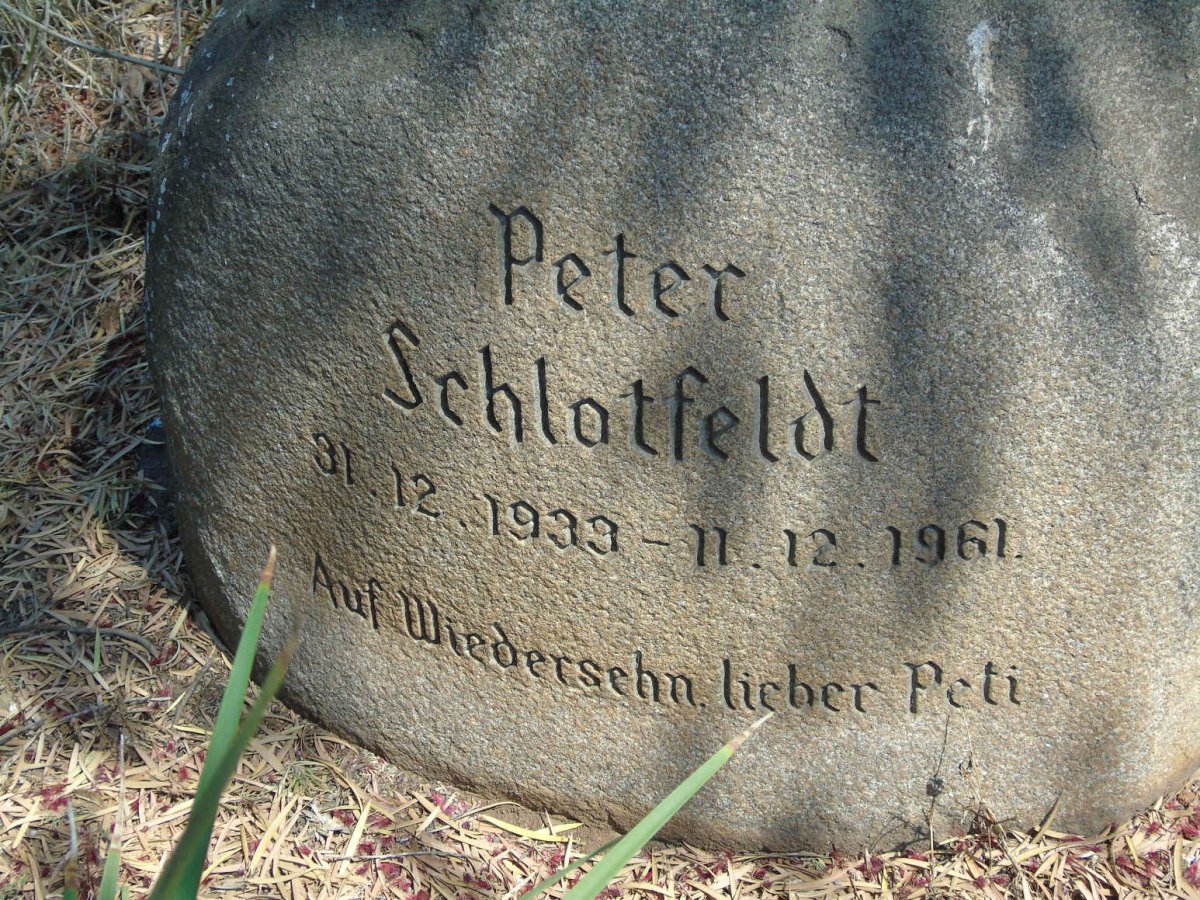SCHLOTFELDT Peter 193?-1961