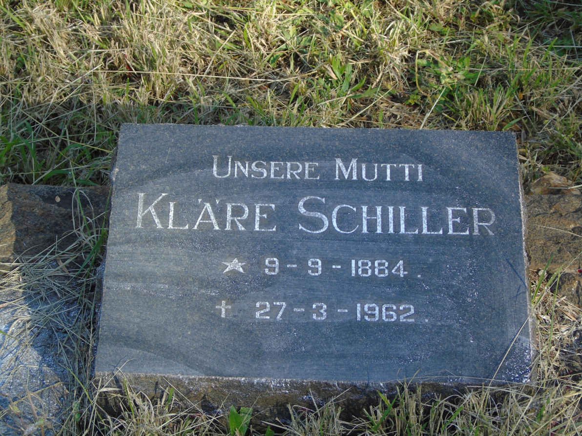SCHILLER Klare 1884-1962