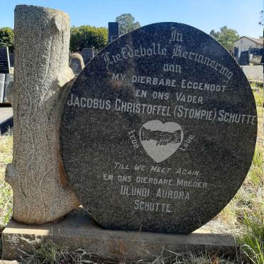 SCHUTTE Jacobus Christoffel &amp; Ulundi Aurora PIENAAR