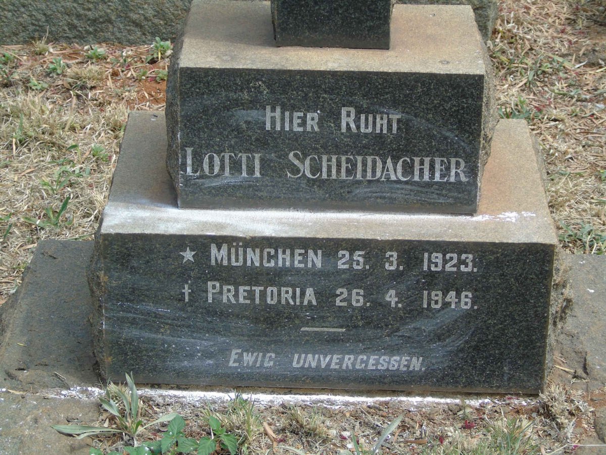 SCHEIDACHER Lotti 1923-1946