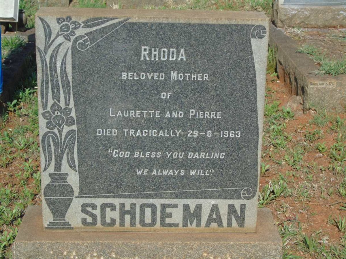 SCHOEMAN Rhoda -1963