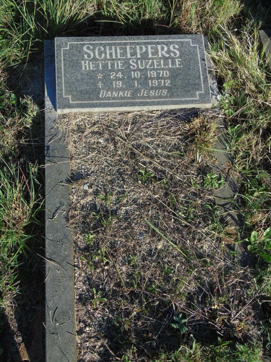 SCHEEPERS Hettie Suzelle 1970-1972
