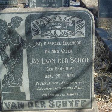 SCHYFF Jan L., van der 1912-1954