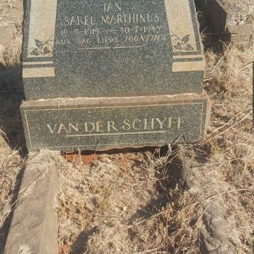 SCHYFF Jan Sarel Marthinus, van der 1915-1945