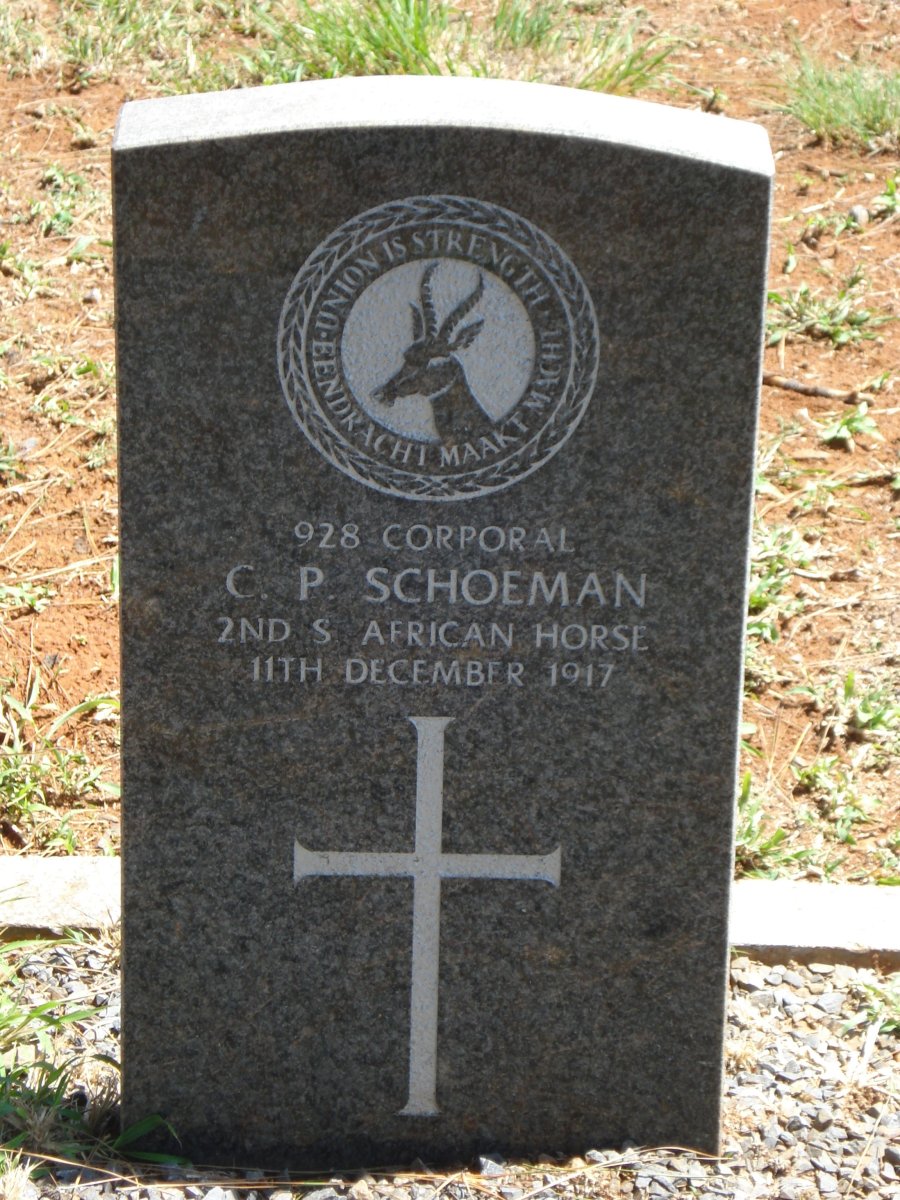 SCHOEMAN C.P. -1917