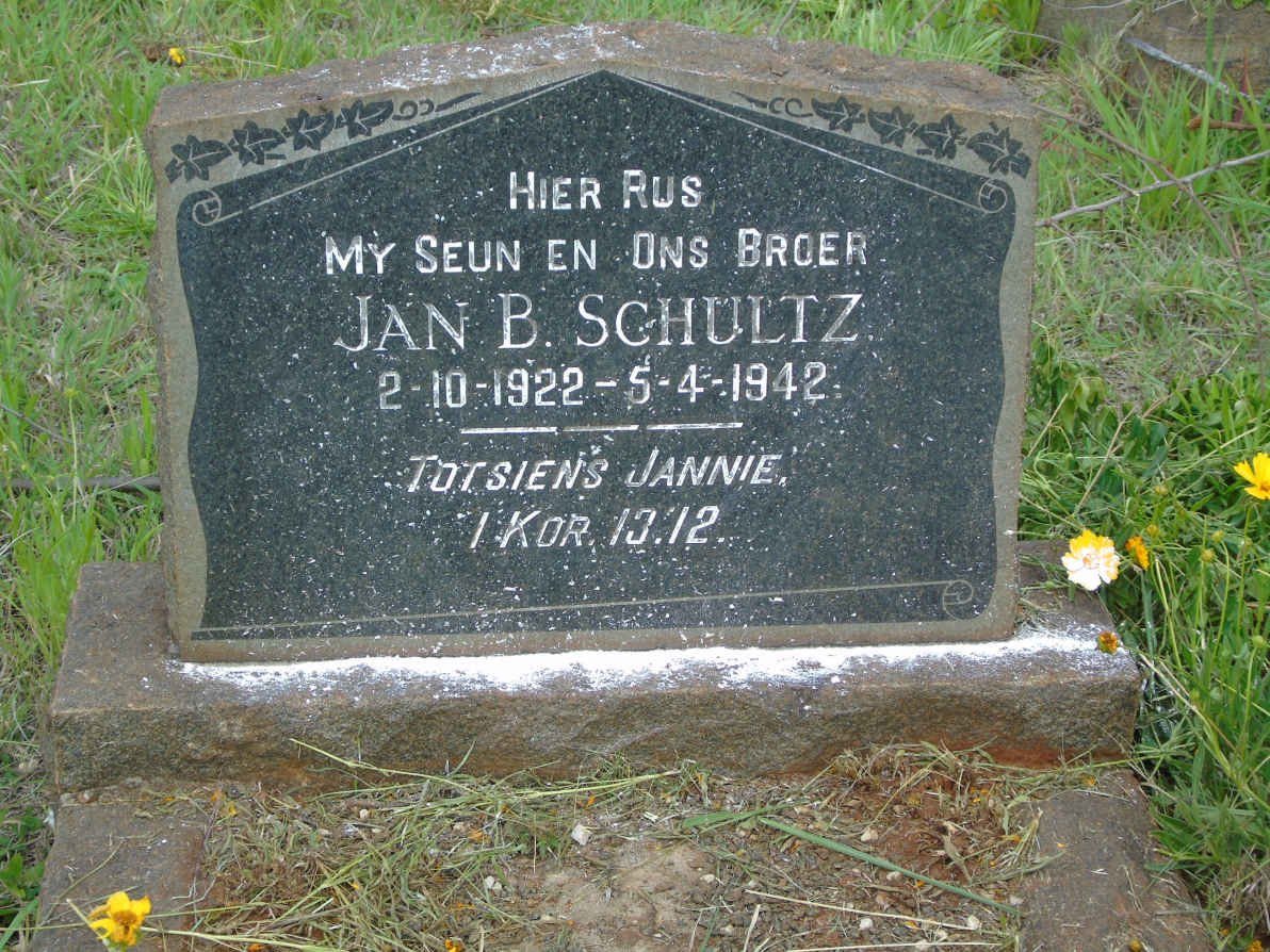 SCHULTZ Jan B. 1922-1942