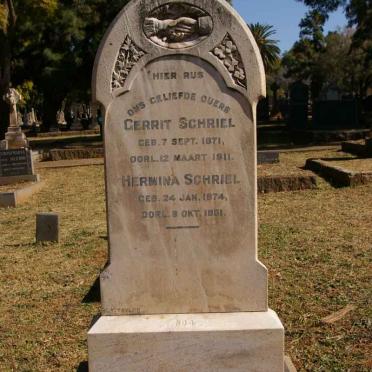 SCHRIEL Gerrit 1871-1911 &amp; Hermina 1874-1951