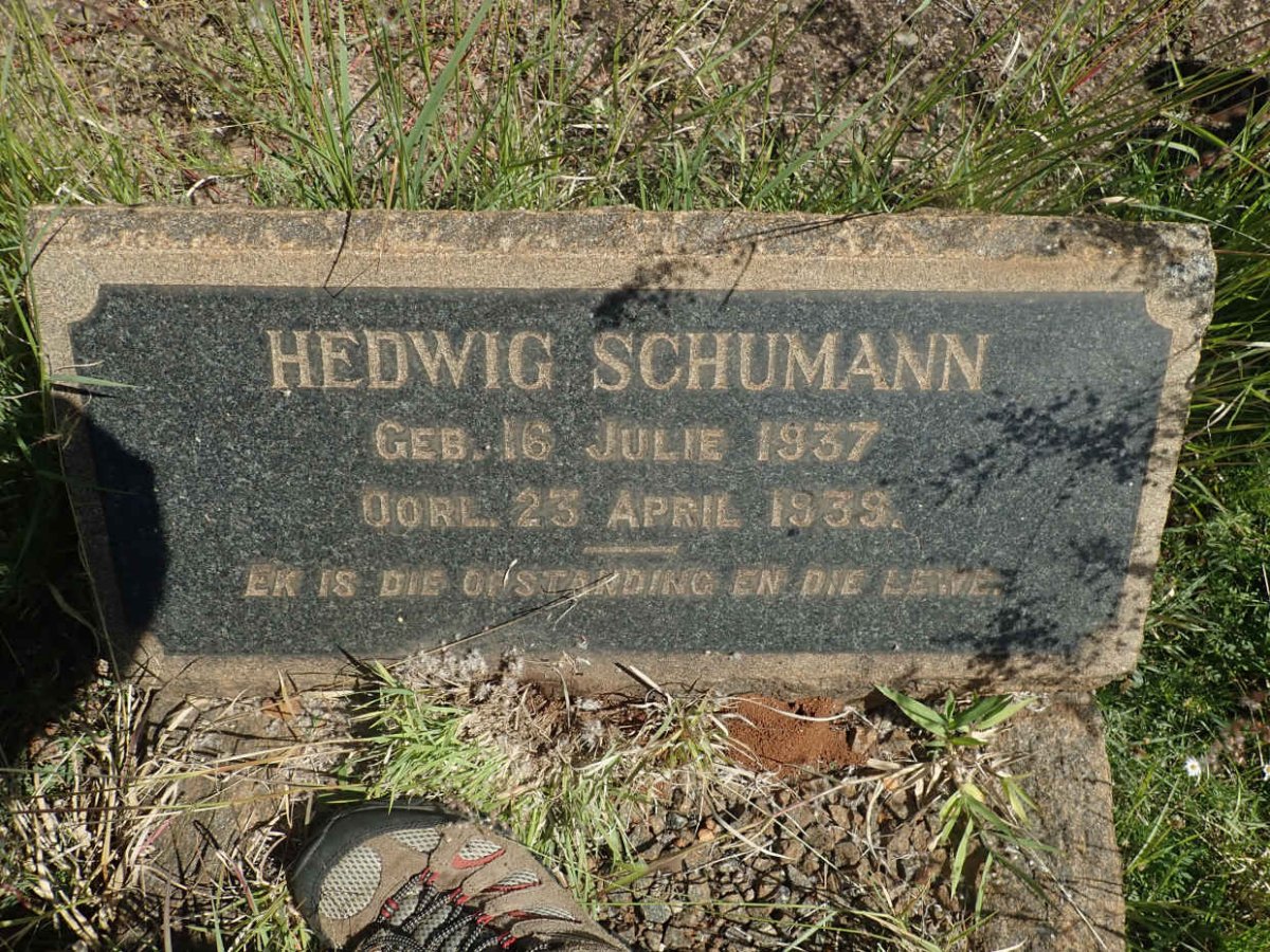SCHUMANN Hedwig 1937-1939