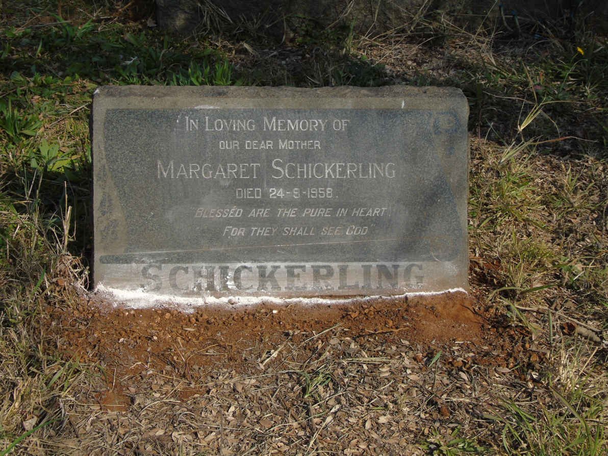 SCHICKERLING Margaret -1958