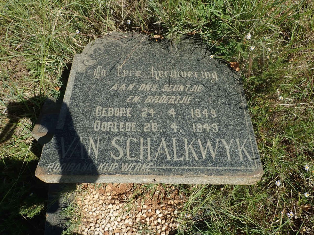 SCHALKWYK, van 1949-1949