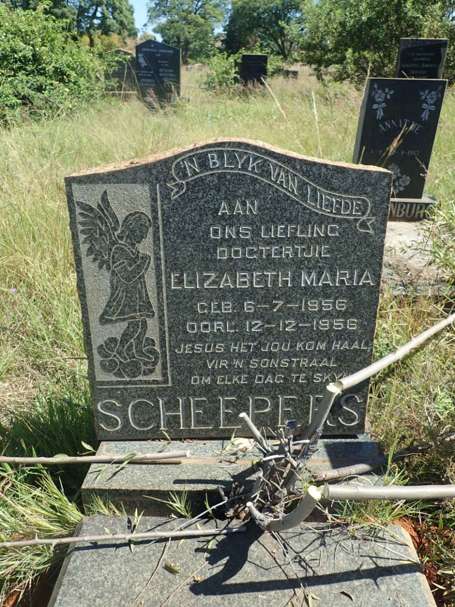 SCHEEPERS Elizabeth Maria 1956-1956