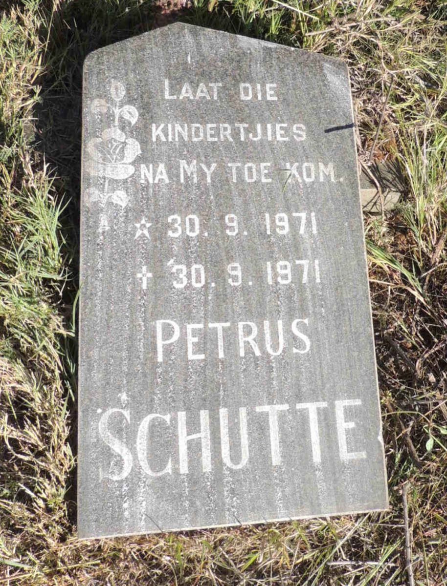 SCHUTTE Petrus 1971-1971
