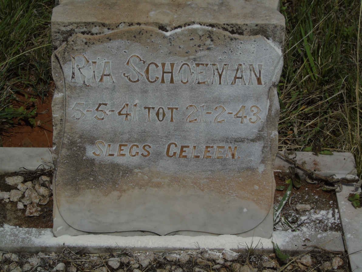 SCHOEMAN Ria 1941-1943