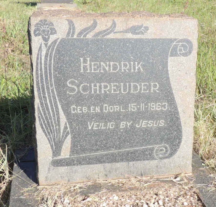 SCHREUDER Hendrik 1963-1963
