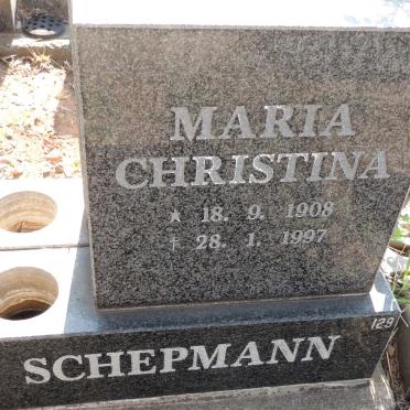 SCHEPMANN Maria Christina 1908-1997