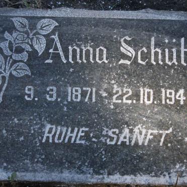 SCHUTZ Anna 1871-1949