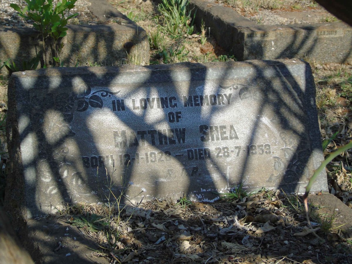 SHEA Matthew 1928-1959