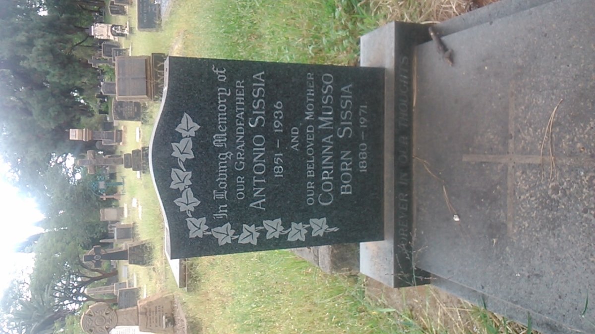 SISSIA Antonio 1851-1936 :: MUSSO Corinna nee SISSIA 1880-1971