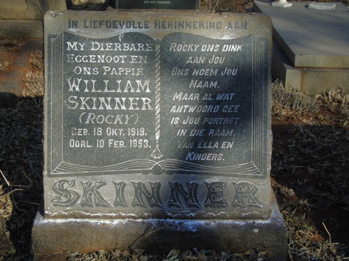 SKINNER William 1919-1953