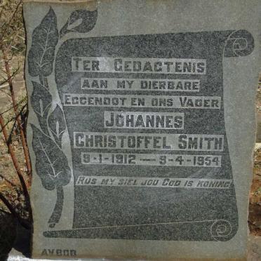 SMITH Johannes Christoffel 1912-1954