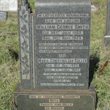 SMITH William George 1902-1945 :: COLLER Maria Christina, van 1903-1992