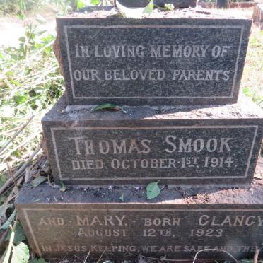 SMOOK Thomas -1914 & Mary CLANCY -1923