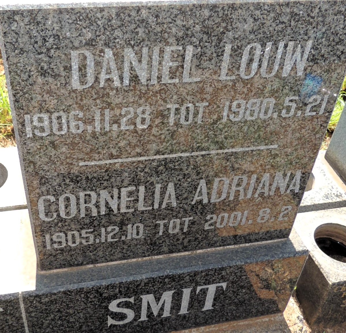 SMIT Daniel Louw 1906-1980 & Cornelia Adriana 1905-2001
