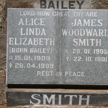 SMITH James Woodward 1905-1991 & Alice Linda Elizabeth BAILEY 1909-1989