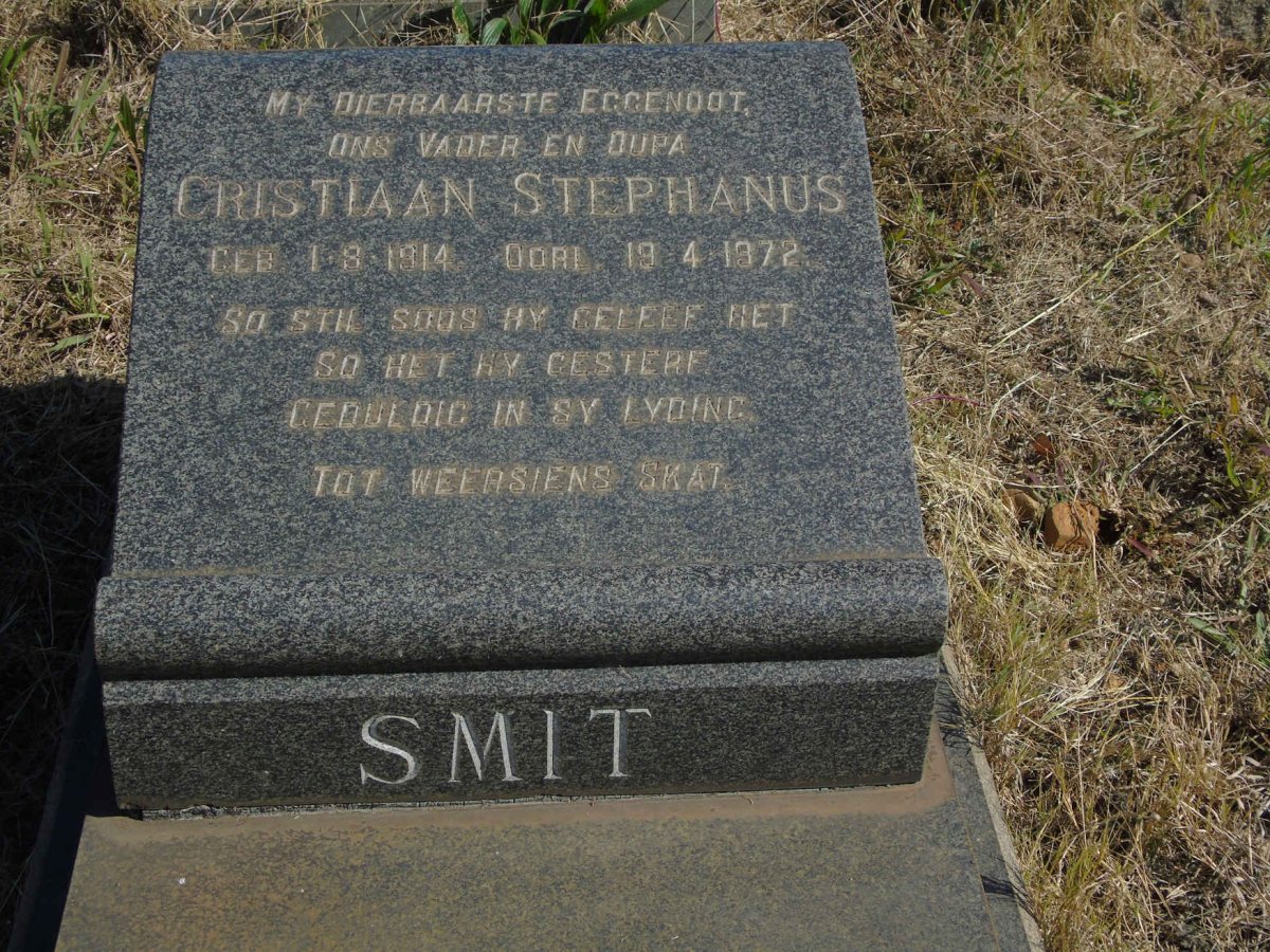 SMIT Cristiaan Stephanus 1914-1972