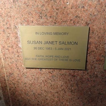 SALMON Susan Janet 1953-2021