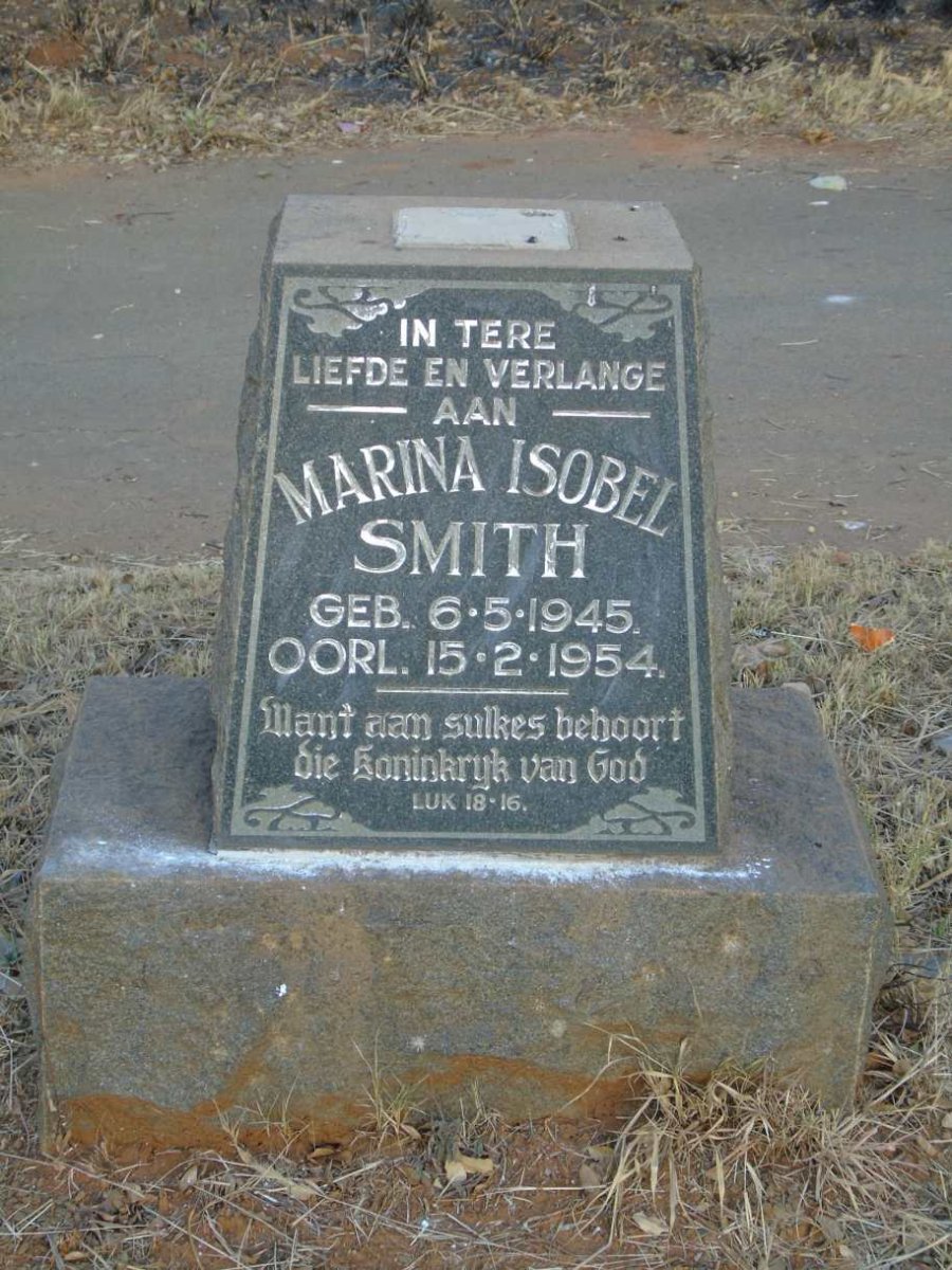 SMITH Peter Stephanus 1939-2008 :: SMITH Marina Isobel 1945-1954_2