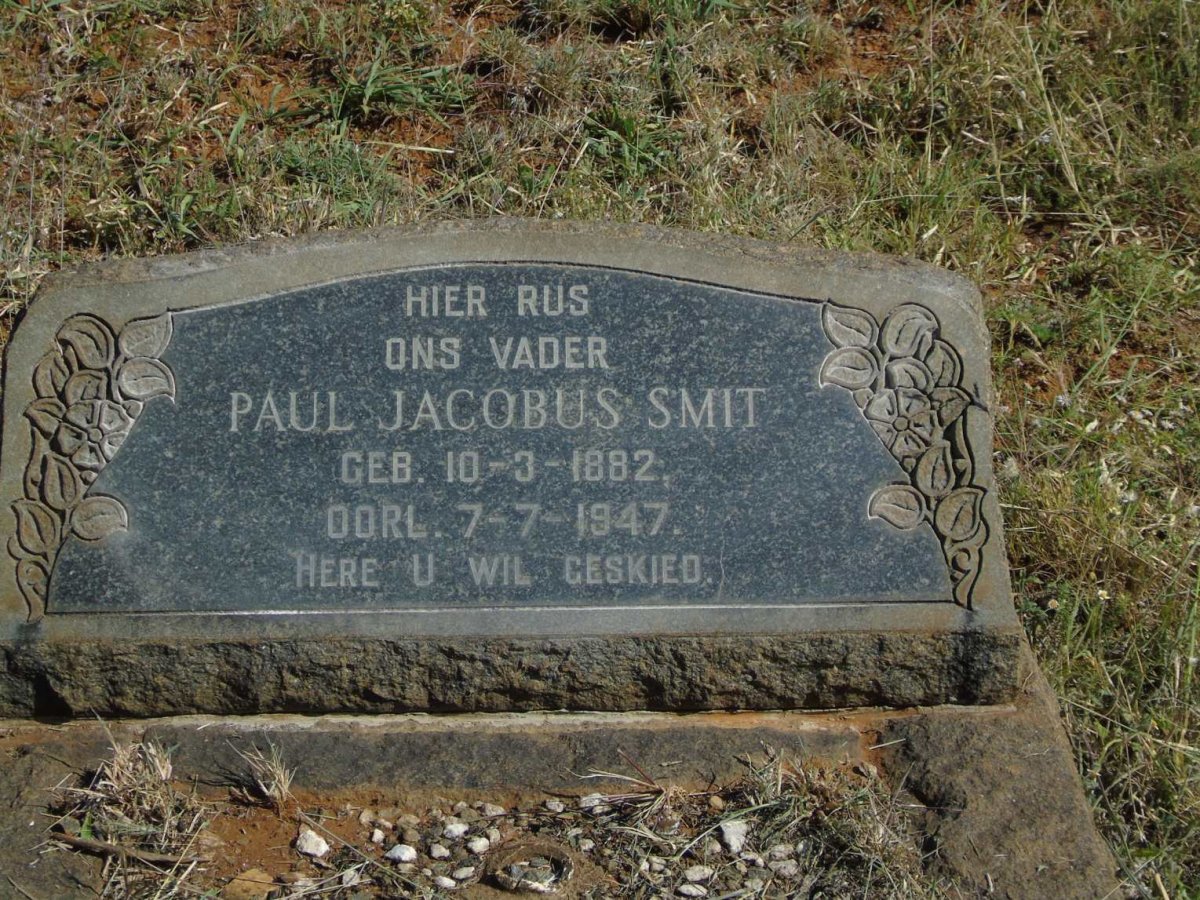 SMIT Paul Jacobus 1882-1947