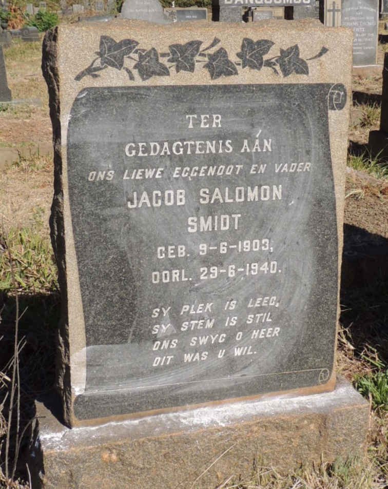 SMIDT Jacob Salomon 1903-1940