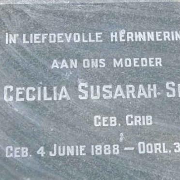SMUTS Cecilia Susarah nee GRIB 1888-1956