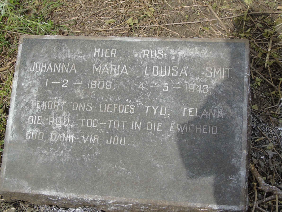 SMIT Johanna Maria Louisa 1909-1943