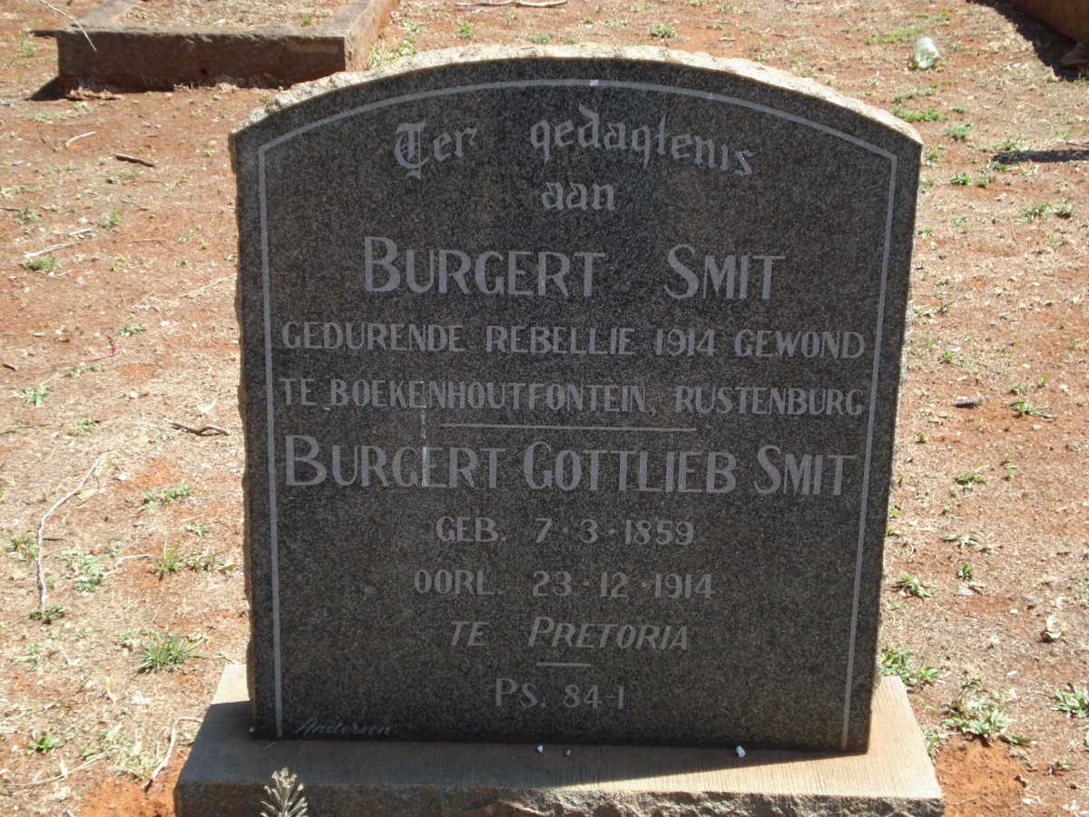 SMIT Burgert Gottlieb 1859-1914