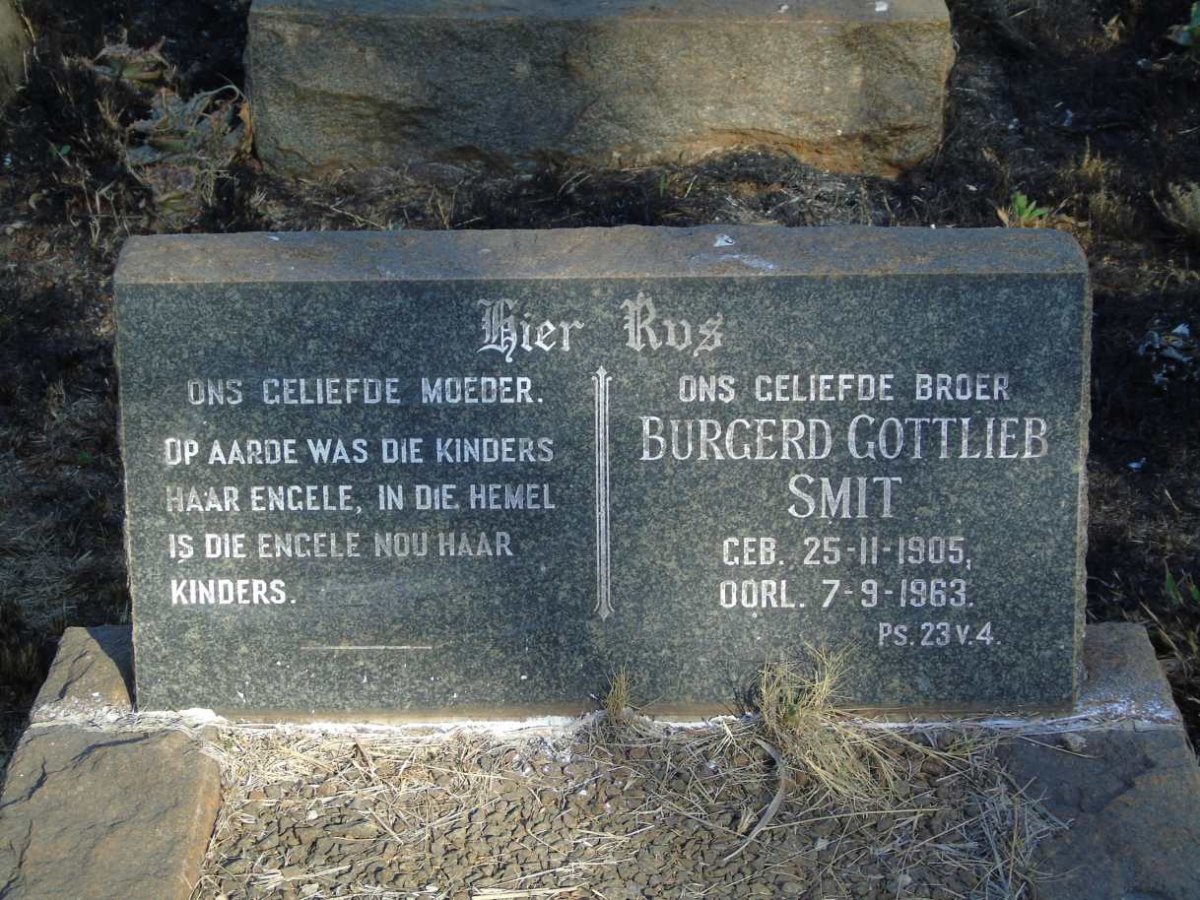 SMIT Burgerd Gottlieb 1905-1963