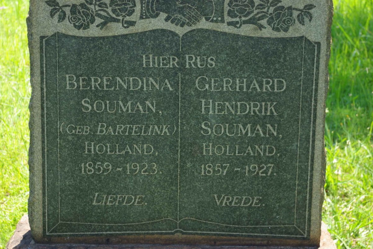 SOUMAN Gerhard Hendrik 1857-1927 &amp; Berendina BARTELINK 1859-1923