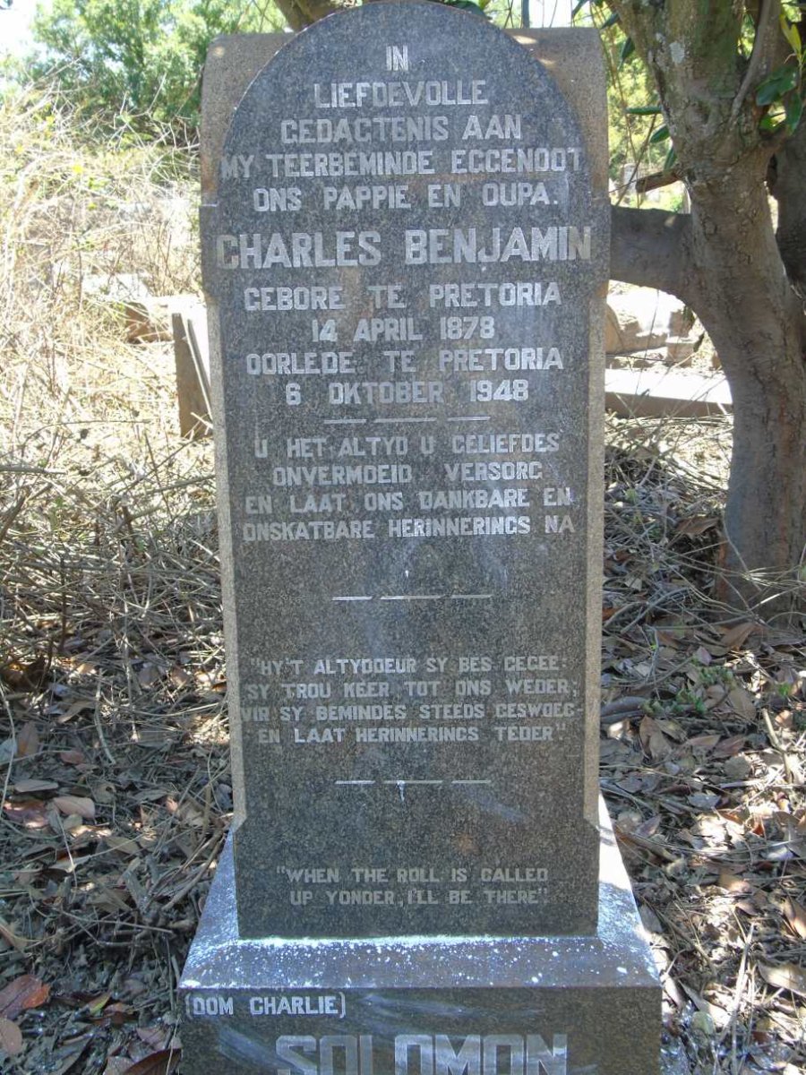 SOLOMON Charles Benjamin 1878-1948