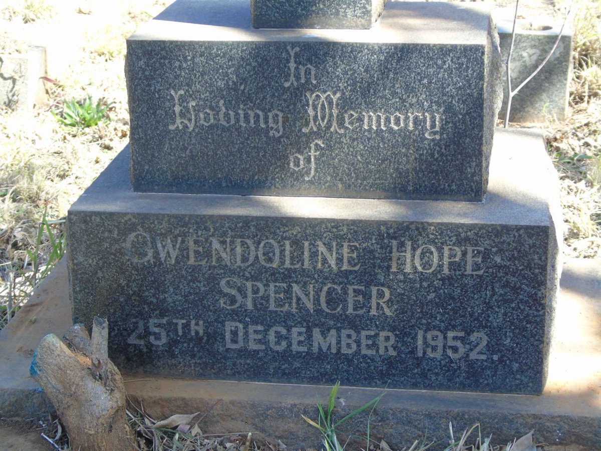 SPENCER Gwendoline Hope -1952