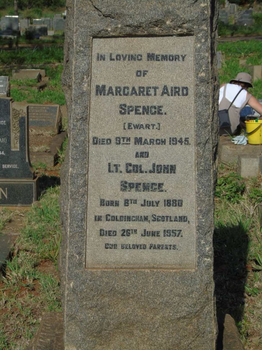 SPENCE John 1880-1957 & Margaret Aird EWART -1945