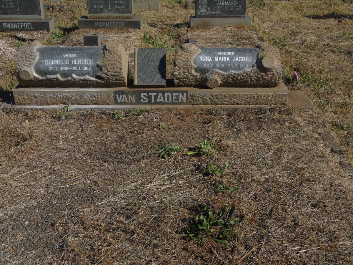 STADEN Cornelis Hendrik, van 1906-1962 &amp; Anna Maria Jacoba 1909-1986