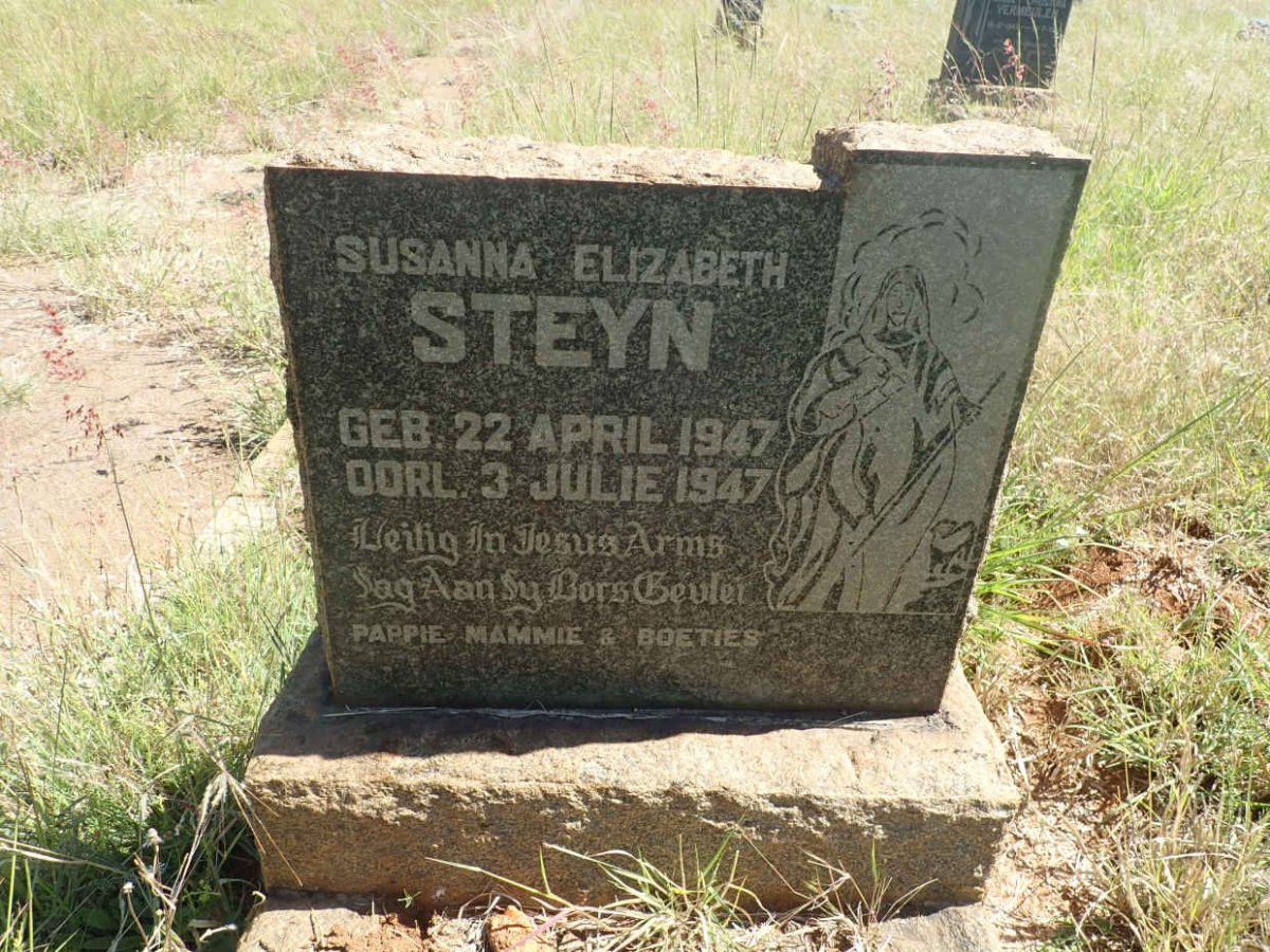 STEYN Susanna Elizabeth 1947-1947