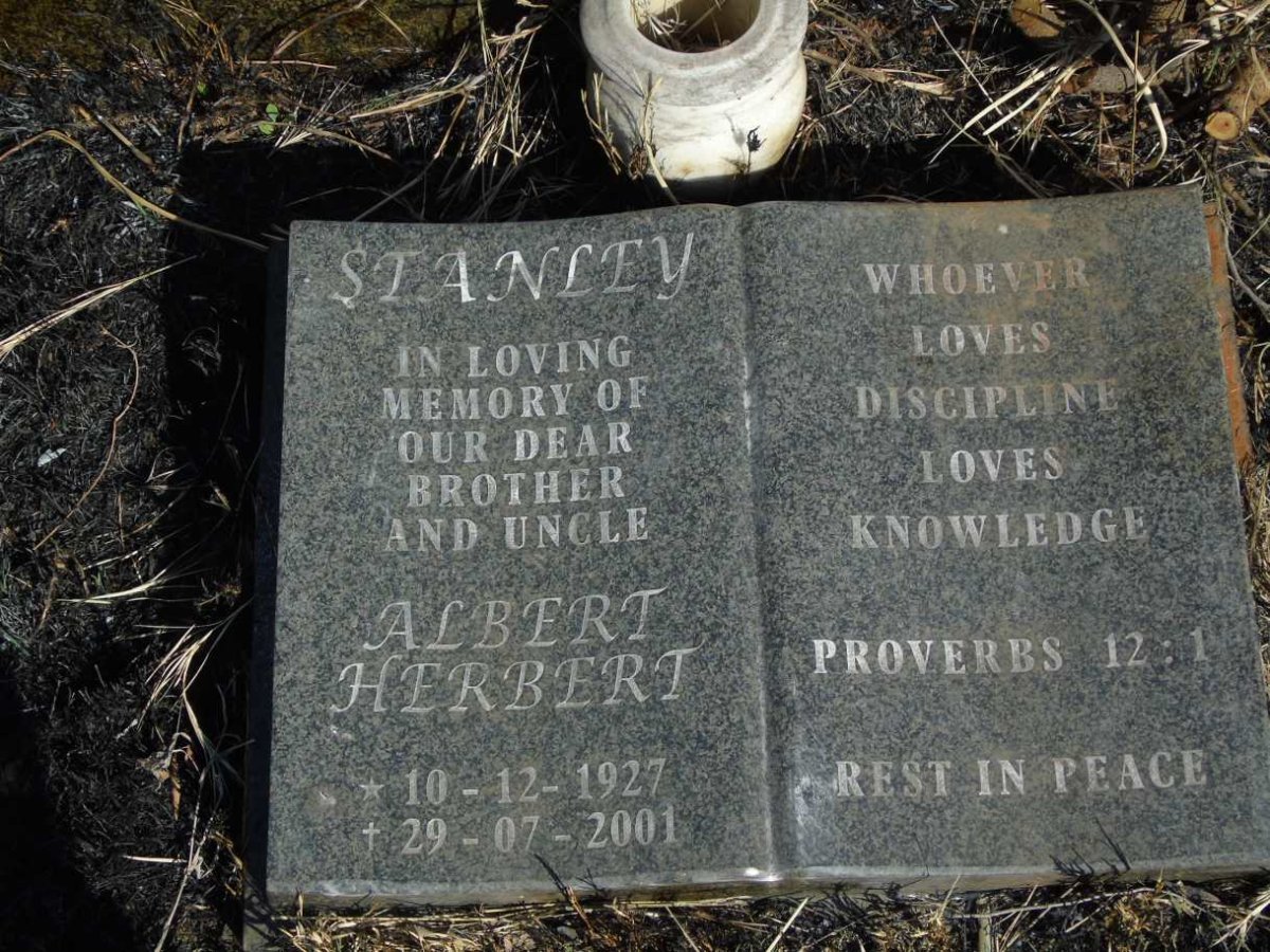 STANLEY Ernest 1898-1971 & Gezina Magrieta ZWIEGELAAR 1894-1953 :: STANLEY Albert Herbert 1927-2001 _2