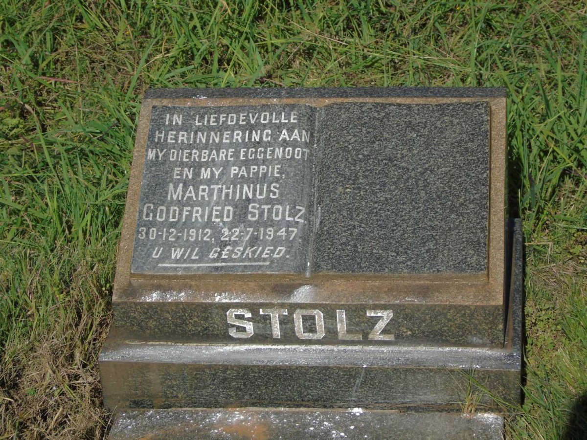 STOLZ Marthinus Godfried 1912-1947