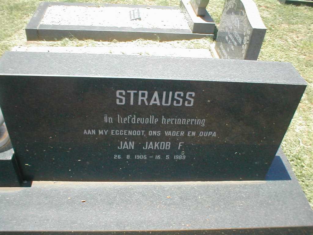 STRAUSS Jan Jakob F. 1906-1989