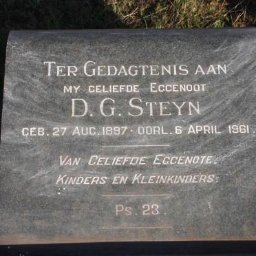 STEYN D.G. 1897-1961